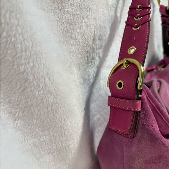 Vintage Coach Pink Suede Soho Bag - Picture 6 of 10